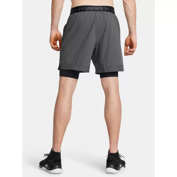  Moške kratke hlače UNDER ARMOUR VANISH WOVEN 2IN1 STS 1373764-025 SIVA 