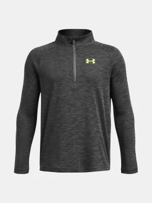Fantovska majica s kratkimi rokavi UNDER ARMOUR TECH TEXTURED 1/2 ZIP 1382791-025 SIVA