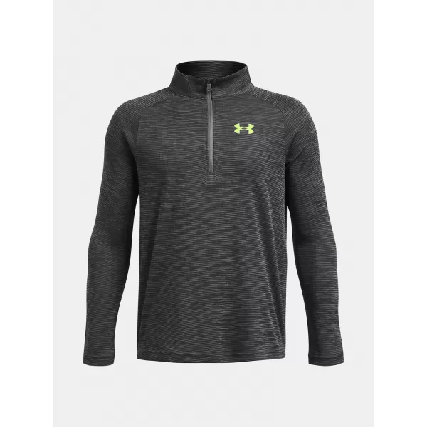  Fantovska majica s kratkimi rokavi UNDER ARMOUR TECH TEXTURED 1/2 ZIP 1382791-025 SIVA 