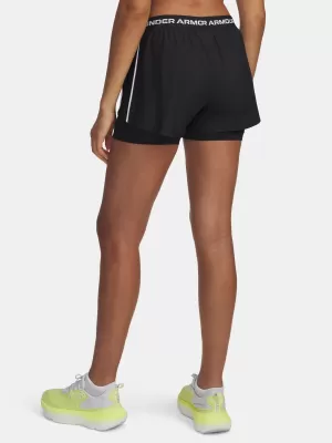 Ženske kratke hlače UNDER ARMOUR TECH PLAY UP 2IN1 SHORTS 1389895-001 ČRNA