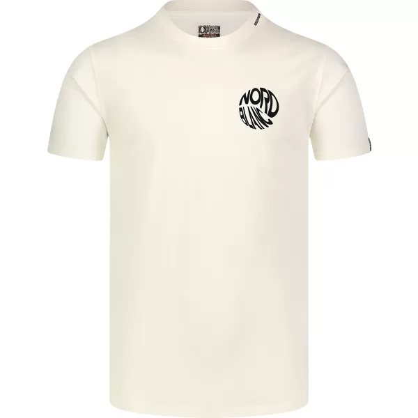  Moška majica s kratkimi rokavi NORDBLANC ROTATED NBSMT8151 KREMASTO BELA 