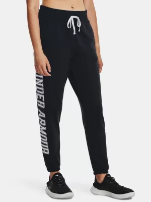 Ženske trenirke UNDER ARMOUR RIVAL TERRY GRAPHIC JOGR 1379437-001 ČRNA