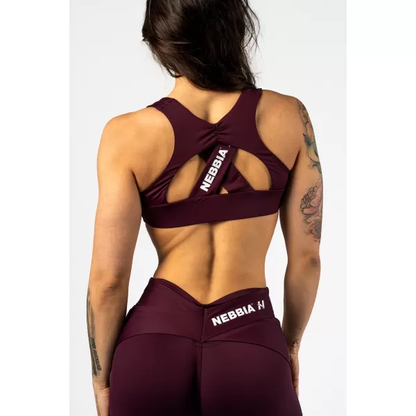  Športni modrček STRONG BEAUTY 424 TEMNO RDEČ Nebbia 