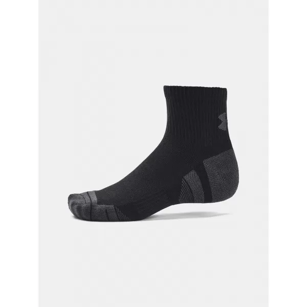  Nogavice UNDER ARMOUR PERFORMANCE TECH QTR (3 PÁRY) 1379510-001 ČRNA 