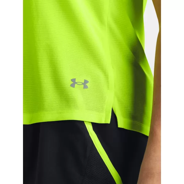  Ženska majica s kratkimi rokavi UNDER ARMOUR LAUNCH SHORTSLEEVE 1382434-731 ZELENA 