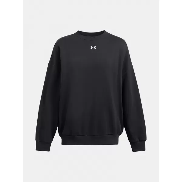  Ženski pulover UNDER ARMOUR RIVAL FLEECE OS CREW ČRNA 
