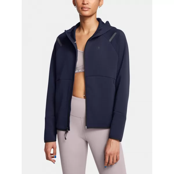  Ženski pulover UNDER ARMOUR UNSTOPPABLE FLEECE FZ 1379842-410 MODRA 