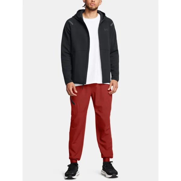  Moški pulover UNDER ARMOUR UNSTOPPABLE FLC FZ HD EU 1389352-001 ČRNA 