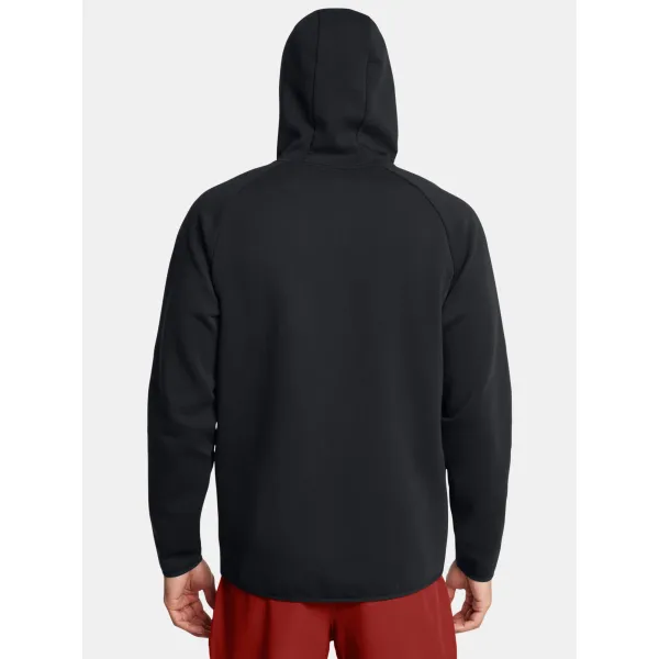  Moški pulover UNDER ARMOUR UNSTOPPABLE FLC FZ HD EU 1389352-001 ČRNA 