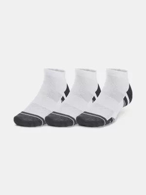 Nogavice UNDER ARMOUR PERFORMANCE TECH LOW (3 PÁRY) 1379504-100 BELA