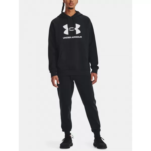  Moški pulover UNDER ARMOUR RIVAL FLEECE LOGO HD 1379758-001 ČRNA 