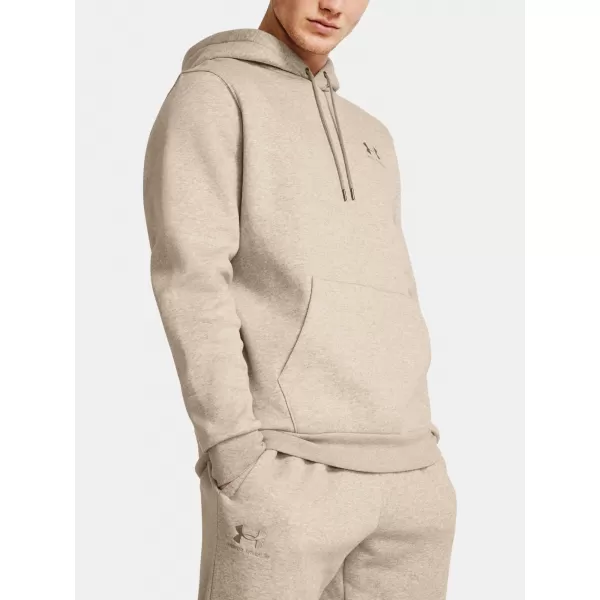  Moški pulover UNDER ARMOUR UA ESSENTIAL FLEECE HOODIE 1373880-203 RJAVA 