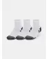 Nogavice UNDER ARMOUR PERFORMANCE COTTON 3P QTR 1379528-100 BELA