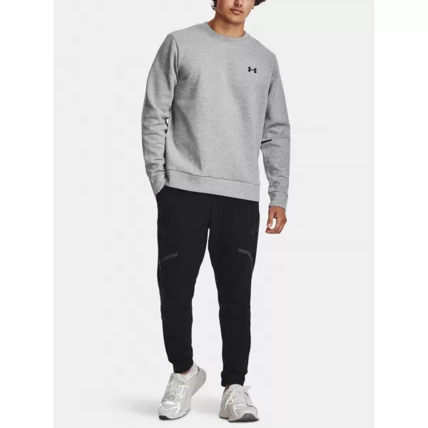  Moški pulover UNDER ARMOUR UNSTOPPABLE FLC CREW 1381688-011 SIVA 