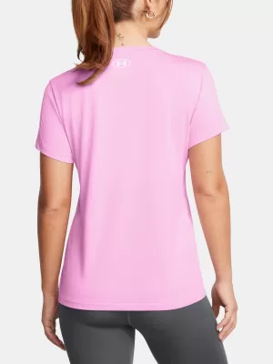 Ženska majica s kratkimi rokavi UNDER ARMOUR TECH SSV- TWIST 1384227-672 ROZA