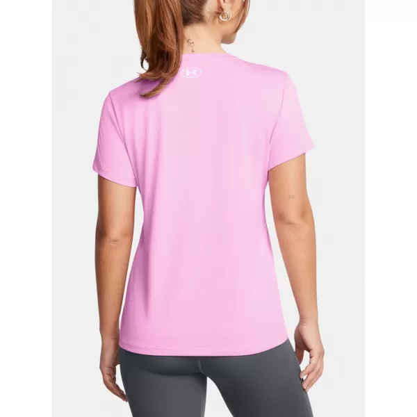  Ženska majica s kratkimi rokavi UNDER ARMOUR TECH SSV- TWIST 1384227-672 ROZA 