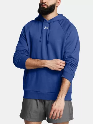 Moški pulover UNDER ARMOUR RIVAL FLEECE HOODIE 1379757-432 MODRA