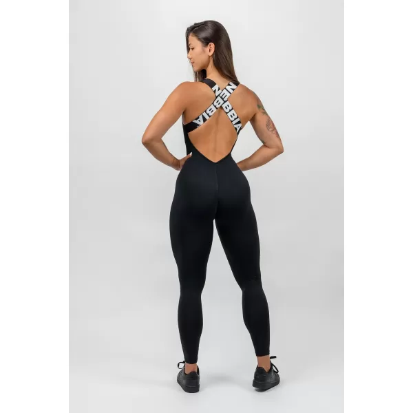 Športni kombinezon GYM RAT 201 BLACK Nebbia 
