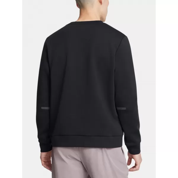 Moški pulover UNDER ARMOUR UNSTOPPABLE FLC CREW EU 1389351-001 ČRNA 