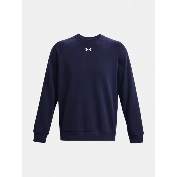  Moški pulover UNDER ARMOUR RIVAL FLEECE CREW 1379755-410 MODRA 