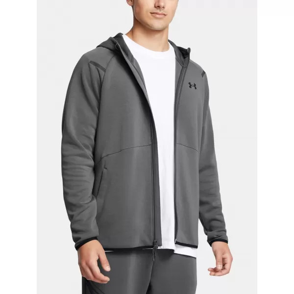  Moški pulover UNDER ARMOUR UNSTOPPABLE FLC FZ HD EU 1389352-025 SIVA 