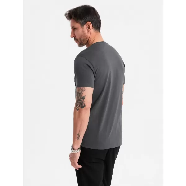  Srajca OMBRE OM-TSBS-0237 GRAFIT 