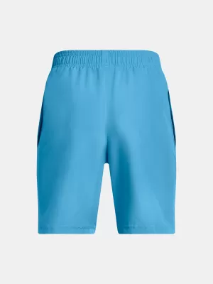 Fantovske kratke hlače UNDER ARMOUR TECH WOVEN WORDMARK SHORT 1383341-452 MODRA