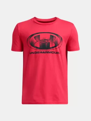 Fantovska majica s kratkimi rokavi UNDER ARMOUR B GLITCH LOCKERTAG SS 1386833-989 RDEČA