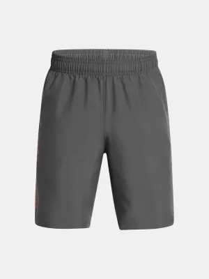 Fantovske kratke hlače UNDER ARMOUR TECH WOVEN WORDMARK SHORT 1383341-026 SIVA