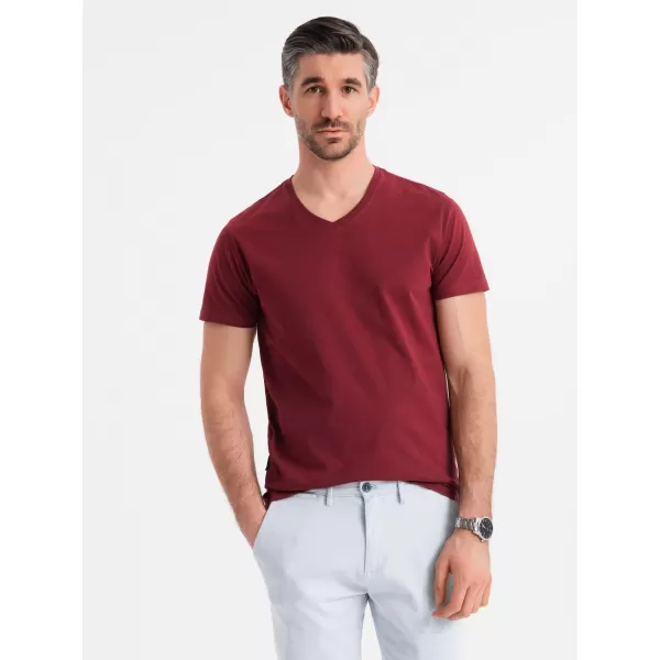  Srajca OMBRE OM-TSBS-0237 MAROON 