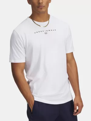 Moška majica s kratkimi rokavi UNDER ARMOUR M STACKED LOGO SS 6000211-100 BELA