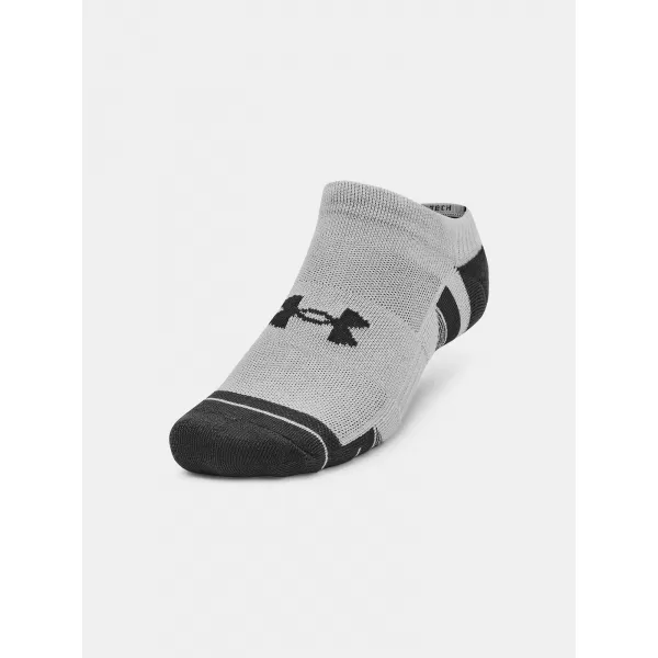  Nogavice UNDER ARMOUR PERFORMANCE TECH NS (3 PÁRY) 1379503-011 SIVA 