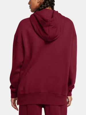 Ženski pulover UNDER ARMOUR ICON FLEECE OS HOODIE 1379495-625 RDEČA