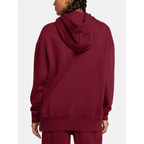  Ženski pulover UNDER ARMOUR ICON FLEECE OS HOODIE 1379495-625 RDEČA 