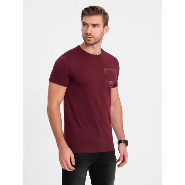  Srajca OMBRE OM-TSPT-0154 MAROON 