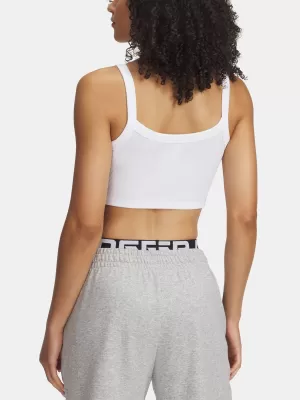 Ženski brezrokavnik UNDER ARMOUR RIVAL RIB BABY TANK 6000265-100 BELA