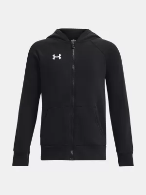 Fantovski pulover UNDER ARMOUR RIVAL FLEECE FZ HOODIE 1379794-001 ČRNA