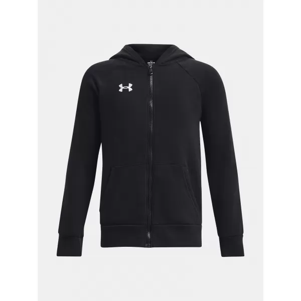 Fantovski pulover UNDER ARMOUR RIVAL FLEECE FZ HOODIE 1379794-001 ČRNA 