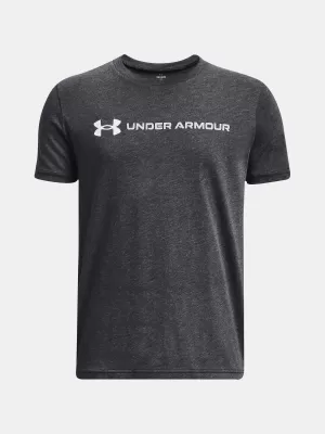 Fantovska majica s kratkimi rokavi UNDER ARMOUR B LOGO WORDMARK SS 1380747-001 ČRNA