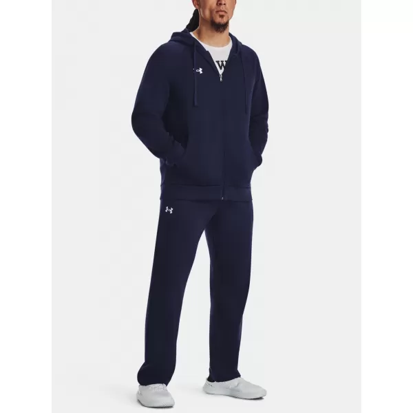  Moški pulover UNDER ARMOUR RIVAL FLEECE FZ HOODIE 1379767-410 MODRA 