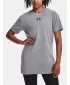 Ženska majica s kratkimi rokavi UNDER ARMOUR W EXTENDED SS NEW 1383429-035 SIVA