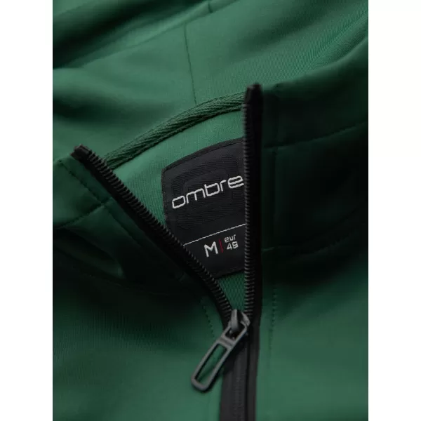  Moška jopica OMBRE OM-SSZP-0210 TEMNO ZELENA 