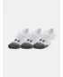 Nogavice UNDER ARMOUR PERFORMANCE TECH ULT (3 PÁRY) 1379502-100 BELA