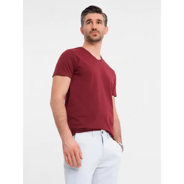  Srajca OMBRE OM-TSBS-0237 MAROON 