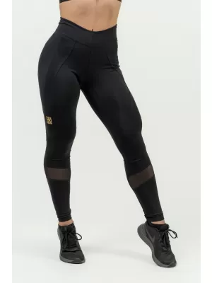 Ženske oblikovalne push-up pajkice INTENSE Heart-Shaped 843 BLACK/GOLD Nebbia