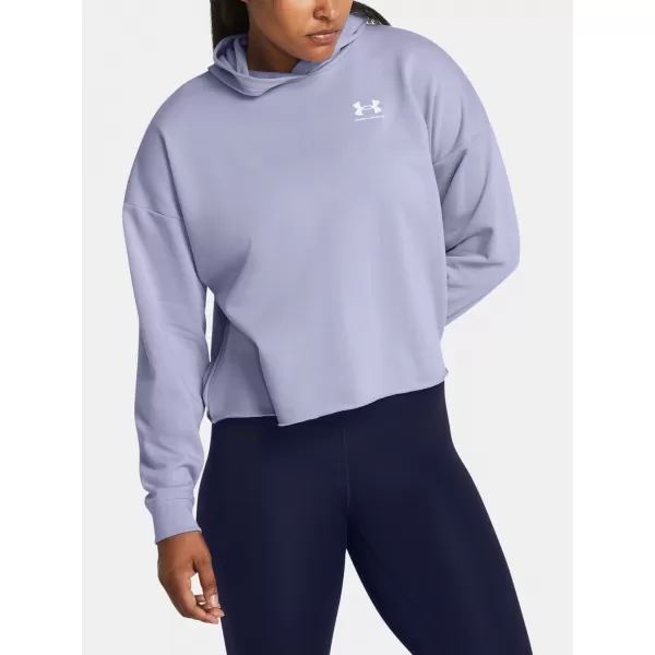 Ženski pulover UNDER ARMOUR RIVAL TERRY OS HOODIE 1382736-539 VIJOLIČNA 