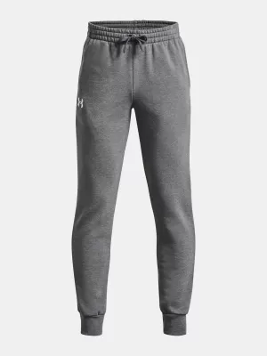 Fantovske trenirke UNDER ARMOUR RIVAL FLEECE JOGGERS 1379787-025 SIVA
