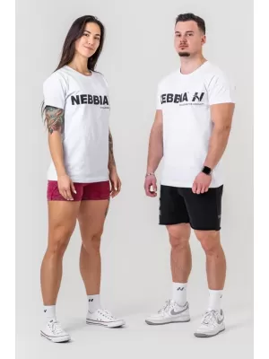 Majica s kratkimi rokavi GYM ESSENTIALS 380 WHITE Nebbia