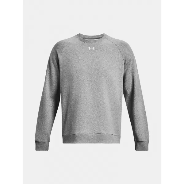  Moški pulover UNDER ARMOUR RIVAL FLEECE CREW 1379755-025 SIVA 