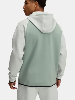 Moški pulover UNDER ARMOUR UNSTOPPABLE FLC FZ HD EU 1389352-377 ZELENA